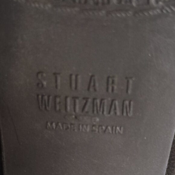 Stuart Weitzman “Papoose” Black Suede Booties • Back Zip • 5" Heel • Women’s 10 - Picture 13 of 16